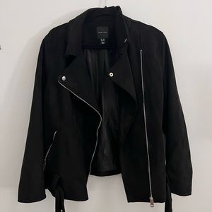 New Look Plus Suede Jacket - Black